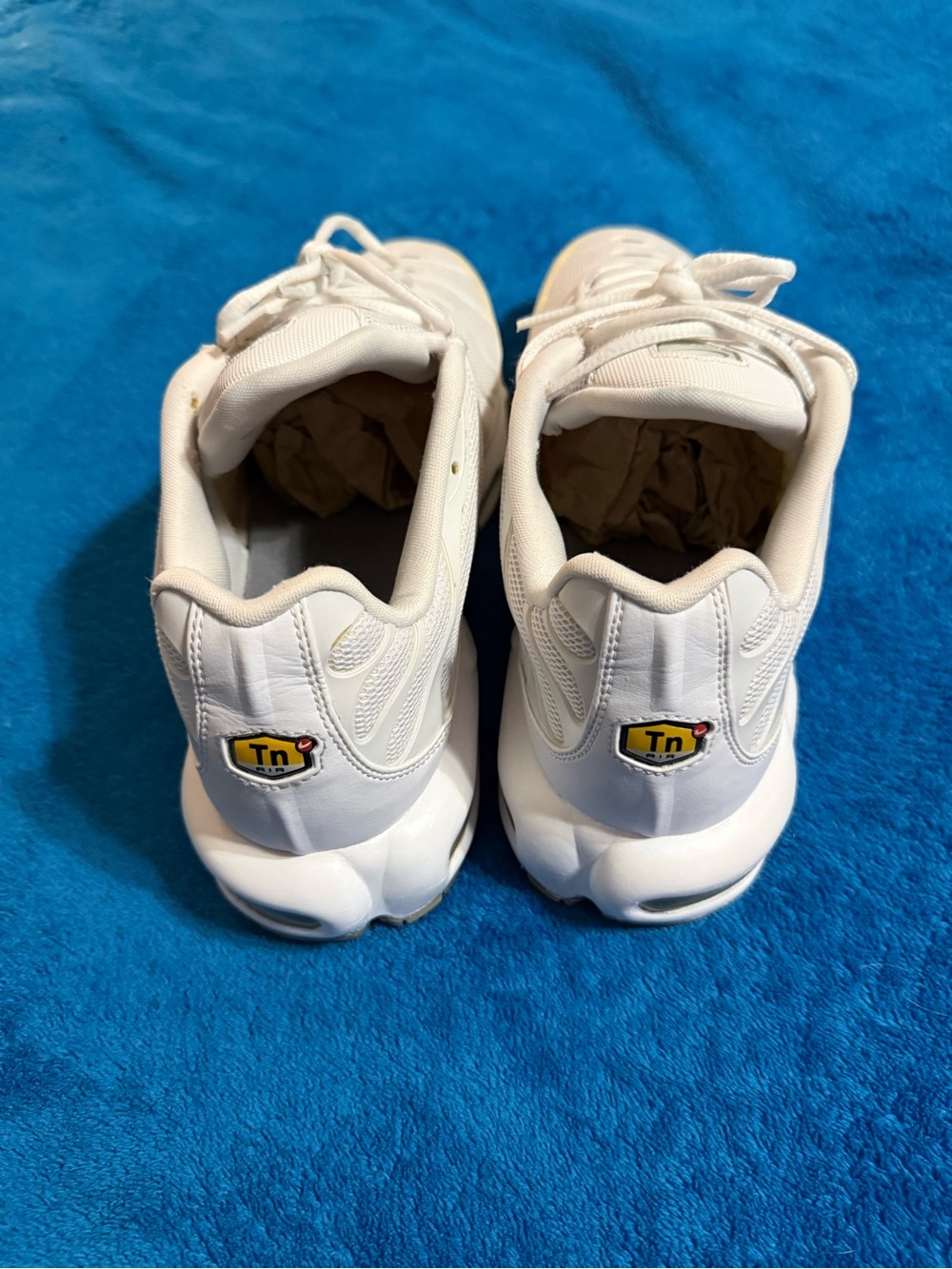 Nike Air Max Plus Tn all white Mens size 12 - Picture 4 of 8